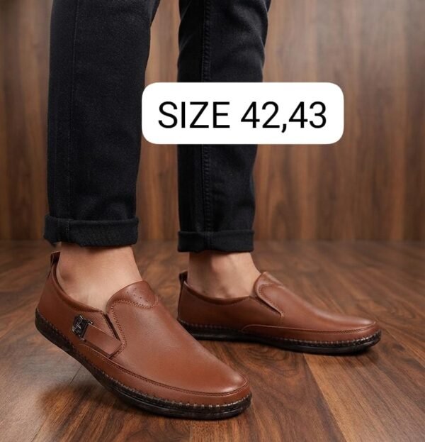 Men's Slip-On Casual Shoes - Buckle Detail Daily Wear Shoes - photo 2