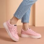 Women's Casual Sneakers - Bow Detail Platform Shoes - photo 1