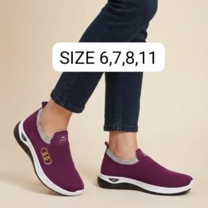 Women's Knit Slip-On Sneakers - Comfort Walking Shoes - photo 1