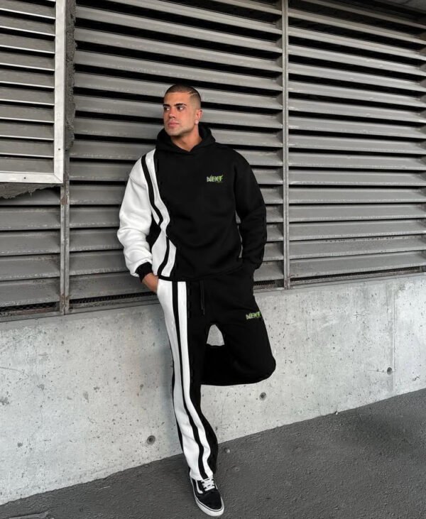 Side Contrast Panel Winter Track Suit For Mens & Boys - with Cash on Delivery