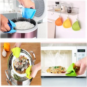 SILICON POT GLOVES HOLDER (Pair) - for Home Use