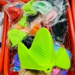 Silicon Pot Gloves (Pair) (Random Colours) - with Cash on Delivery