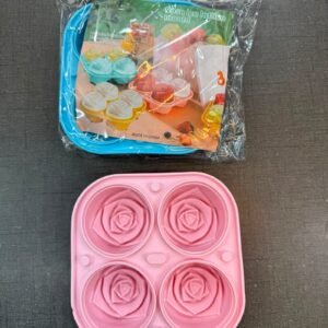 Silicon Rose Shaped Ice & Multipurpose Mold - with Cash on Delivery