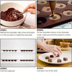 Silicone Chocolate Molds (Random Design) - Durable Design