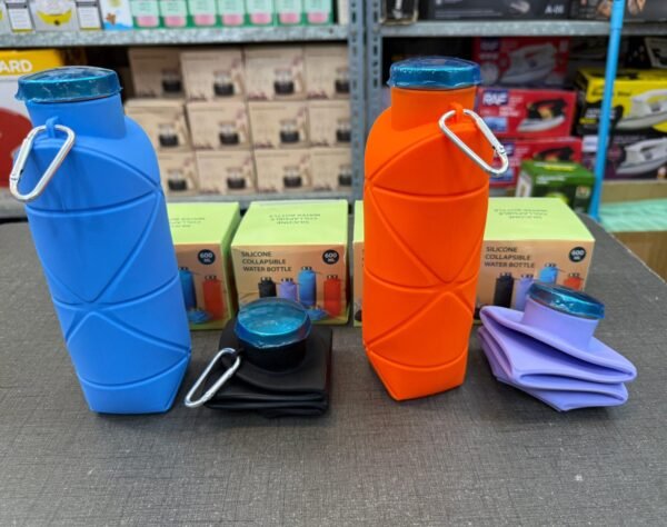 Silicone Foldable Bottle with Box (Random Color) - High Quality