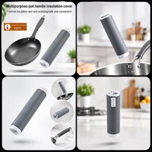 Silicone pot handle cover heat insulation & anti-scaldin - Durable Design