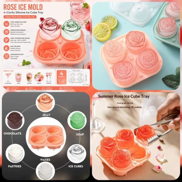 Silicone Rose Ice Mold - Online in Pakistan