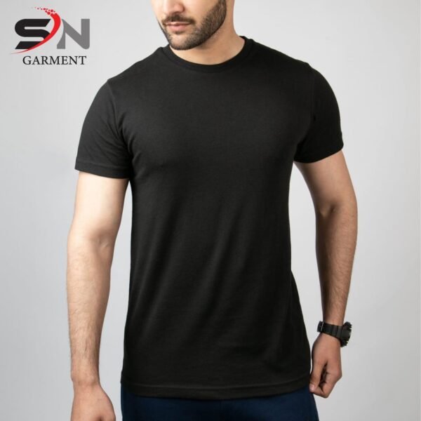 Black Simple Plain T-shirt For Men & Boys - Best Price in Pakistan