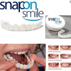 Snap On Smile Veneers Teeth For Men And Women Moldable False Artificial Braces Teeth Kits - for Home Use