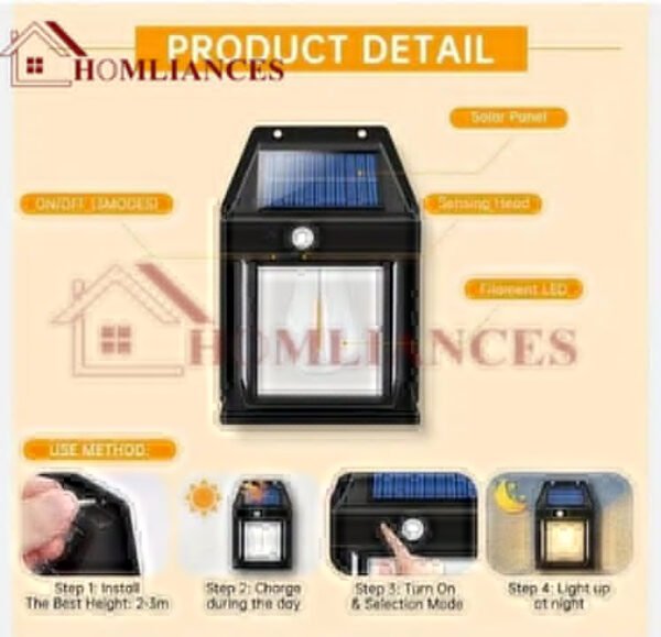Solar Interaction Wall Lamp - Durable Design