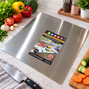 STAINLESS STEEL CUTTING BOARD large - Durable Design