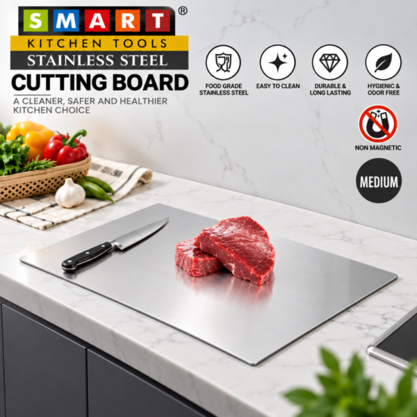 STAINLESS STEEL CUTTING BOARD medium - Online in Pakistan