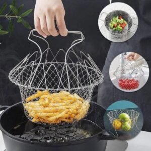 Stainless Steel Foldable Chef Basket - Best Price in Pakistan