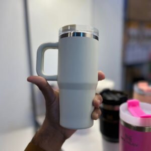 Stainless Steel Kids Tumbler With Straw 20 oz (420 ML) White Box - with Cash on Delivery