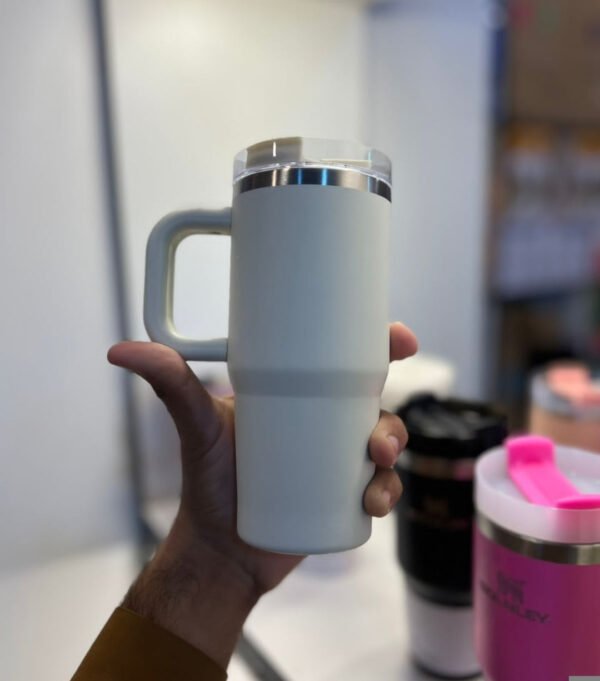 Stainless Steel Kids Tumbler With Straw 20 oz (420 ML) White Box - with Cash on Delivery