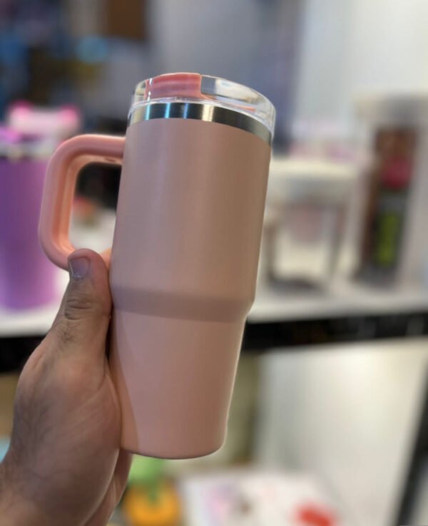 Stainless Steel Kids Tumbler With Straw 20 oz (420 ML) White Box - with Cash on Delivery