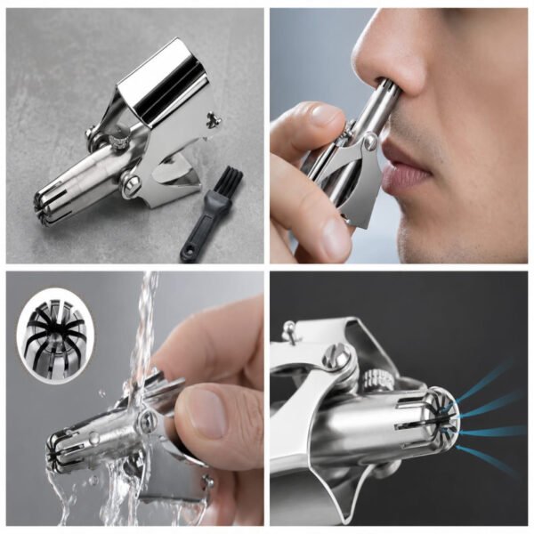 Stainless Steel Manual Nose Trimmer Mechanical Nose Hair Trimmer Shaving And Unwanted Hair Removal Tool - Online in Paki