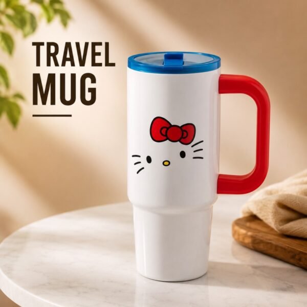 Stainless Steel Tumbler with Leak Proof Lid Easy Carry Handle Random Designs Random Colours - Best Price in Pakistan