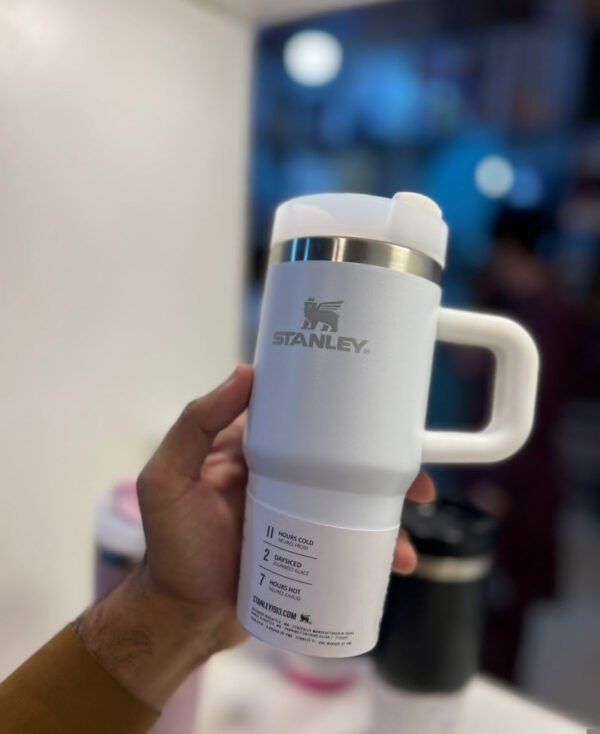 Stanley Stainless Steel Kids Tumbler With Straw 20 oz (420 ML) White Box - Durable Design