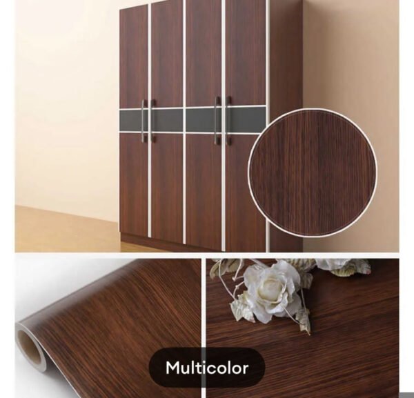Sticker Waterproof PVC Vinyl Wood Grain For Car Kitchen Wardrobe Cabinet Furniture Door - with Cash on Delivery