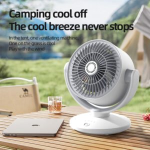 Strong Third Gear USB Operated Rechargeable Air Circulation Fan - Online in Pakistan