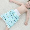 The latest four seasons cotton soft baby high-waisted waterproof, leakproof, comfortable, breathable and urine-proof ski