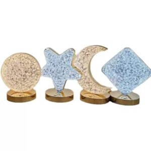 Three-Color Creative Personality, Modern and Simple Iron Crystal Table lamp - Online in Pakistan