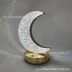 Three-Color Creative Personality, Modern and Simple Iron Crystal Table lamp - Online in Pakistan