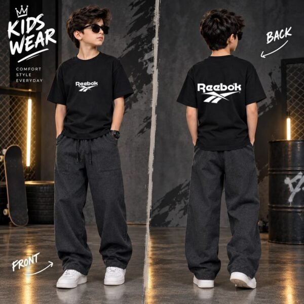 Kids Track Suit – Cotton T-Shirt & Baggy Trouser Set for Boys, 4 Sizes