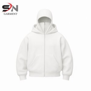 White Balaclava Ninja Hoodie For Men & Boys - Premium Fabric Quality