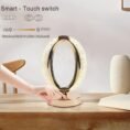 USB Operated Rechargeable Oval Light Crystal Touch Lamp