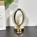 USB Operated Rechargeable Oval Light Crystal Touch Lamp