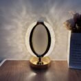 USB Operated Rechargeable Oval Light Crystal Touch Lamp
