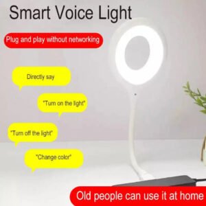 USB Voice Control Light Lamp/Light Compact Voice Control Night Light Freely Foldable USB