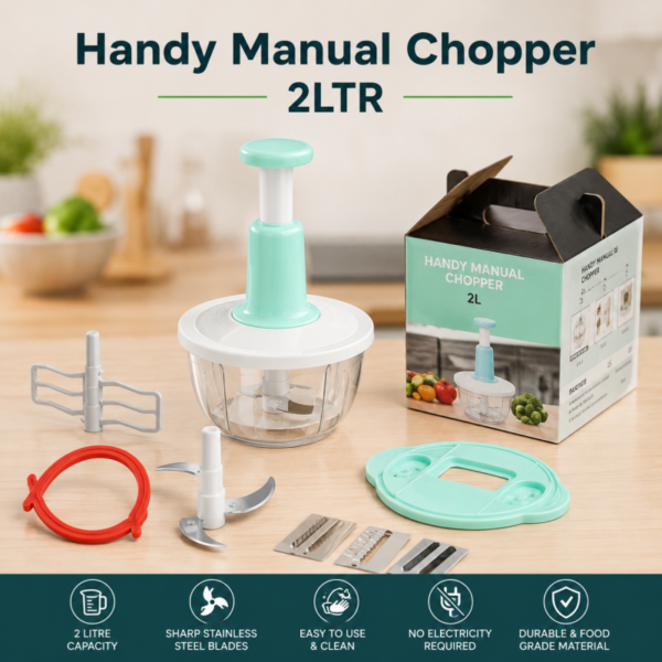Vegetable food chopper Handy Manual Chopper 2L - Durable Design