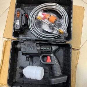 Water Cleaning Gun Car Washer Gun (5 Cells Premium Quality) Product Include 2 Water Nozzel 48V Battery Pipe Soap Liquis
