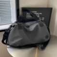 Waterproof Large Capacity Fitness Bag Travel Handbag Womens Short Trip Lightweight Luggage Mens Shoulder Crossbody Bag -