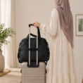 Waterproof Large Capacity Fitness Bag Travel Handbag Womens Short Trip Lightweight Luggage Mens Shoulder Crossbody Bag -
