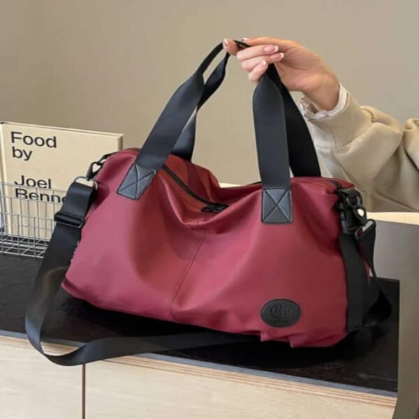 Waterproof Large Capacity Fitness Bag Travel Handbag Womens Short Trip Lightweight Luggage Mens Shoulder Crossbody Bag -