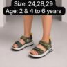 Kids Junior Strap Sandals - Lightweight Summer Sandals for Boys and Girls - photo