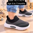 Baby Slip-On Sneakers - Soft Knit First Shoes for Infants - photo