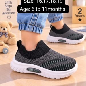 Baby Slip-On Sneakers - Soft Knit First Shoes for Infants - photo