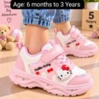 Kids LED Light-Up Character Sneakers - Pink and Purple Running Shoes - photo