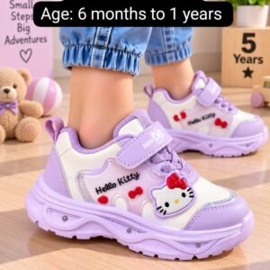 Kids LED Light-Up Character Sneakers - Pink and Purple Running Shoes - photo