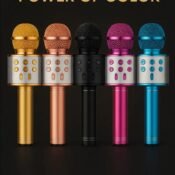 WS-858 Compact Rechargeable Cordless Bluetooth Microphone & Hifi Speaker