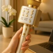 WS-858 Compact Rechargeable Cordless Bluetooth Microphone & Hifi Speaker