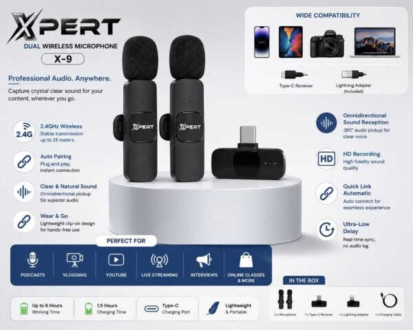 Xpert Dual Cordless Microphone