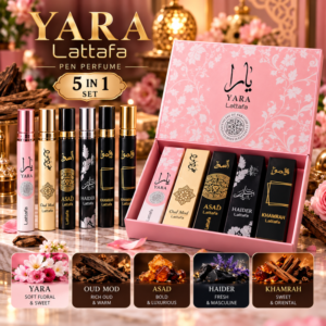 Yara Lattafa Pen Perfume 5 IN 1 SET PERFUMES - Durable Design