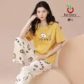 Yellow Printed Nightwear For For Women & Girls - for Daily Wear