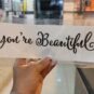 You're beautiful sticker - with Cash on Delivery